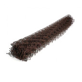 Сетка Рабица в ПВХ покрытии 55х55 (Коричневая)