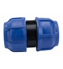 Водопровод Муфта Дн50 компрессионная ПНД PN16 Водопровод Муфта Дн50 компрессионная ПНД PN16