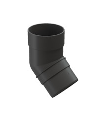 Водосток PREMIUM Графит  колено 45°