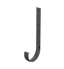 Водосток PREMIUM Графит кронштейн желоба металл 300 мм