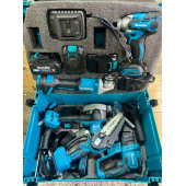 Набор 6 в1 (гайковерт,шуруповерт,ушм 125,перфоратор,пила диск. ручк.,пила цепная)