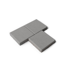 Плитка тротуарная "КВАДРАТ" ВИБРОПРЕСС (200х200х40 мм, серая)