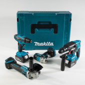 Набор 4 в 1 (гайковерт, шуруповерт, болгарка, перфоратор)