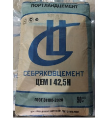 Цемент 500 РФ ЦЕМ I 42,5Н (50кг)