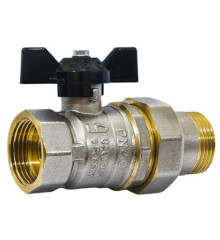 Кран шаровый LD Pride американка (Ду15 Ру40) бабочка Кран шаровый LD Pride американка (Ду15 Ру40) бабочка