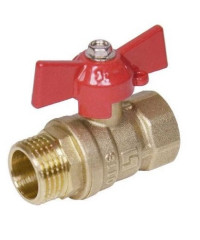 Кран шаровый 11б27п1 (вн/нар Ду20 Ру16) бабочка Кран шаровый 11б27п1 (вн/нар Ду20 Ру16) бабочка