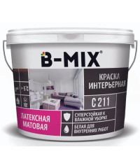Краска в/э B-MIX  ИНТЕРЬЕР моющаяся,14 кг