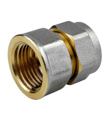 МП Муфта латунь обжим 20 МП Муфта латунь обжим 20