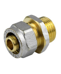 МП Муфта латунь обжим НР 20х3\4" МП Муфта латунь обжим НР 20х3\4"