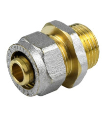 МП Муфта латунь обжим НР 20х3\4" МП Муфта латунь обжим НР 20х3\4"