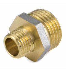 Ниппель лат. переходной 20х15 (3/4"НРх1/2"НР)