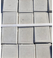 Плитка тротуарная "Брусчатка" серая, литая