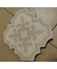 Плитка тротуарная "Корона (большая)" серая, литая