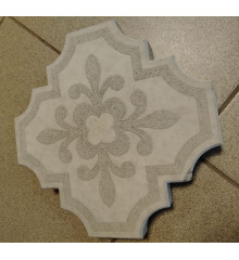 Плитка тротуарная "Корона (большая)" серая, литая Плитка тротуарная "Корона (большая)" серая, литая