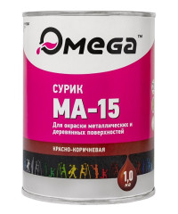 Грунт сурик МА15 красно-коричневый ОМЕГА, 3 кг