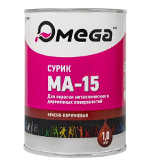 Грунт сурик МА15 красно-коричневый ОМЕГА, 3 кг